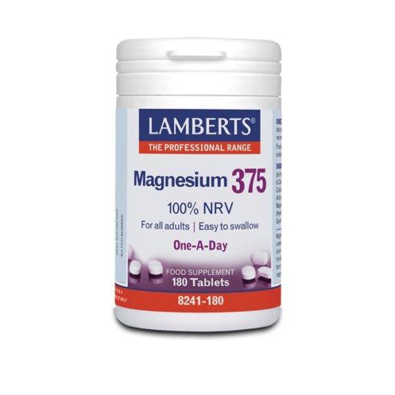 Lamberts Magnesium 375 For Normal Bones Muscle And Nervous System 100Tablets