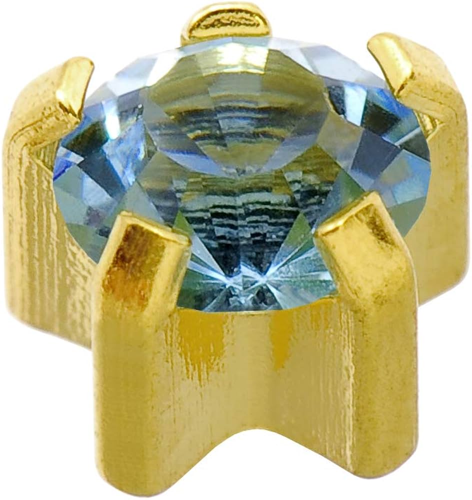 Caflon Clawset Gold March Earrings 1Pair