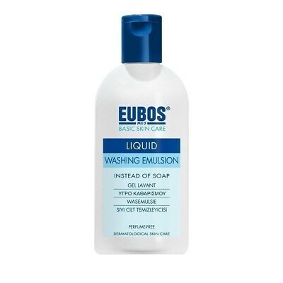Eubos Liquid Washing Emulsion Blue Perfume Free 200Ml