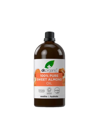 Dr Organic Sweet Almond Soothing And Hydrating Pure Oil 100Ml