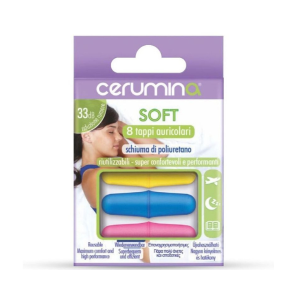 Cerumina Soft Pu Foam Ear Protectors Plugs 4 Pairs