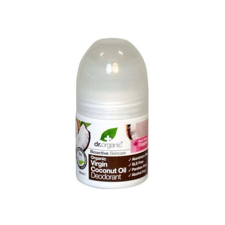Dr. Organic Coconut Oil Deodorant For All Skin Types 50Ml