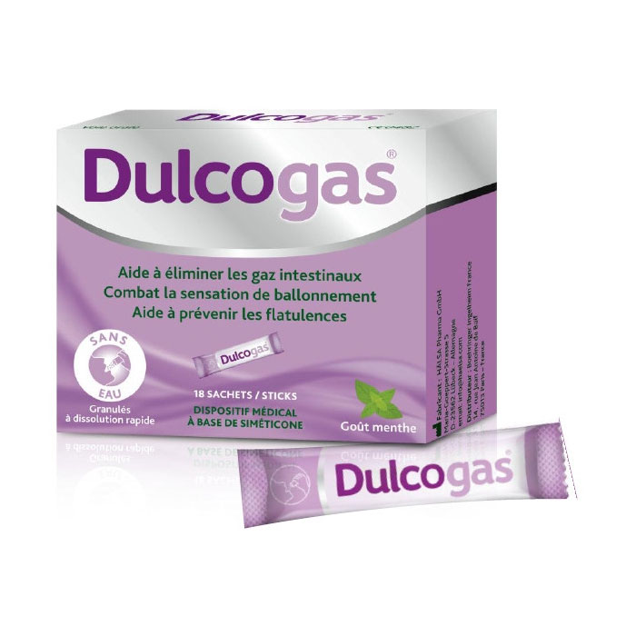 Dulcogas Simethicone  For Bloating 18 Sachets
