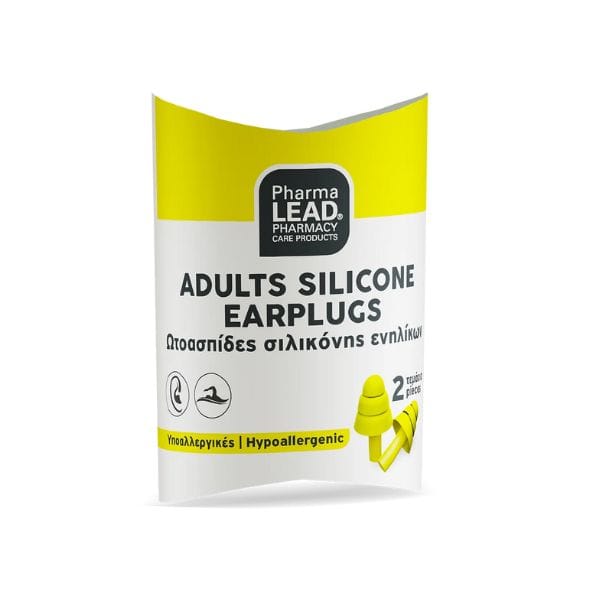 Pharmalead Adults Silicone Earplugs In Yellow Color, 2Pcs