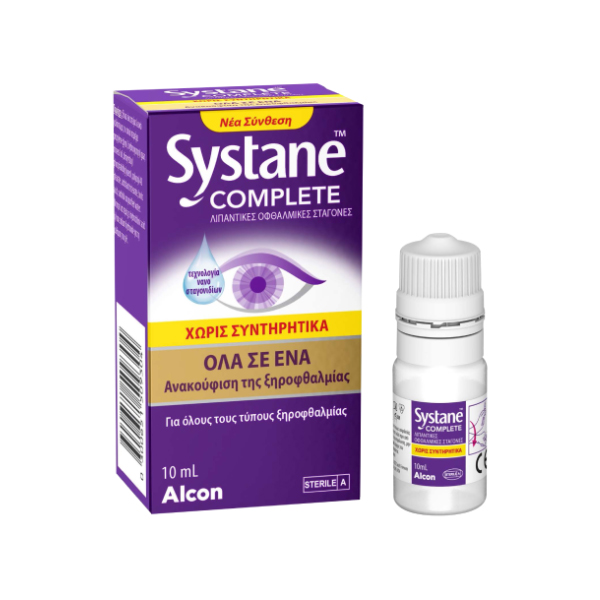 ALCON Systane COMPLETE Eye Lubricant Drops 10 ml PRESERV.FREE