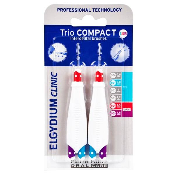 Elgydium Clinic Trio Compact Interdental Brushes 145 Mixed X6