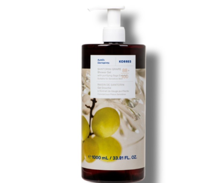 Korres Shower Gel Santorini Vine, 1000ml