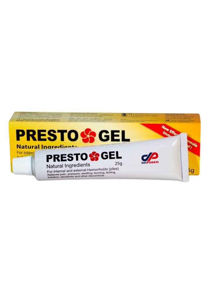 Presto Gel For Internal & External Hemorrhoids 25G