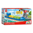 Hape Railway Ξύλινο Cargo Πλοίο & Γερανός