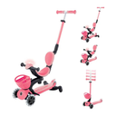 Globber Scooter Go.Up Baby Lights 360 Coral Pink