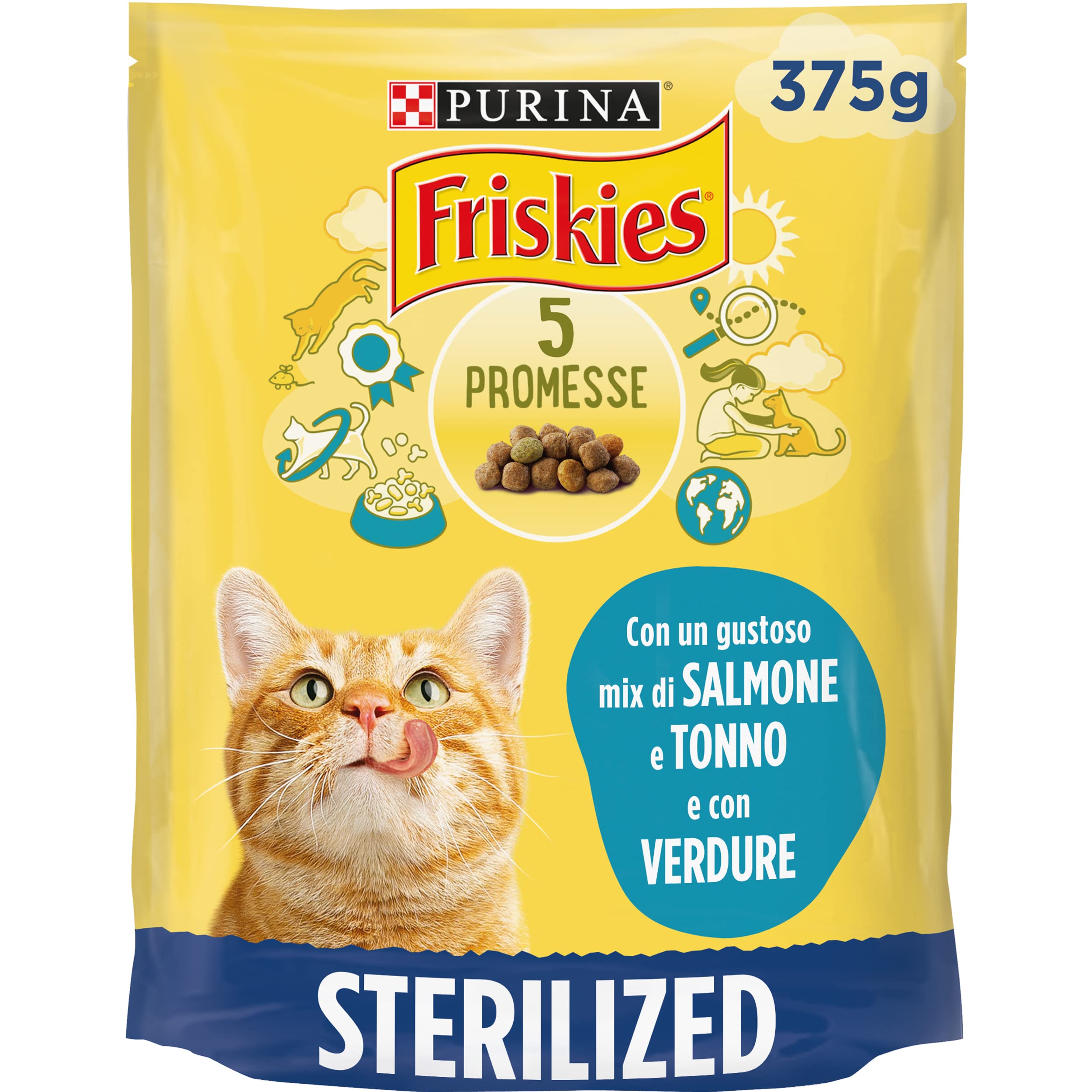 FRISKIES Dry Cat Food Salmon & Tuna 375G
