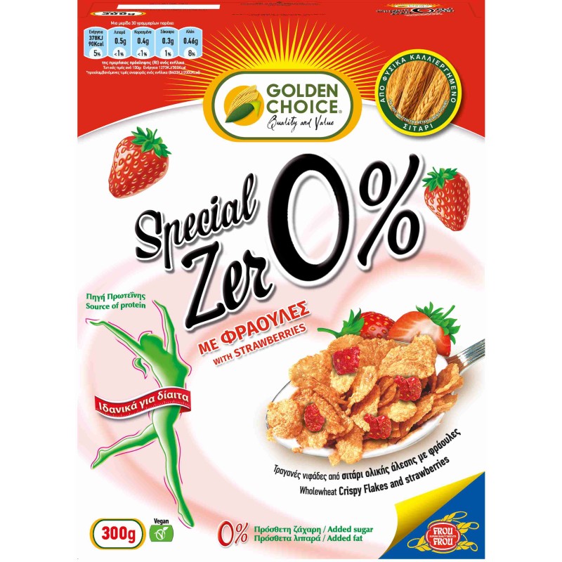 GOLDEN CHOICE 0% Strawberry Cereal 300G