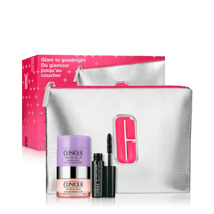 Clinique All About Eyes set eye cream 15ml + lotion + mascara + cosmetic bag