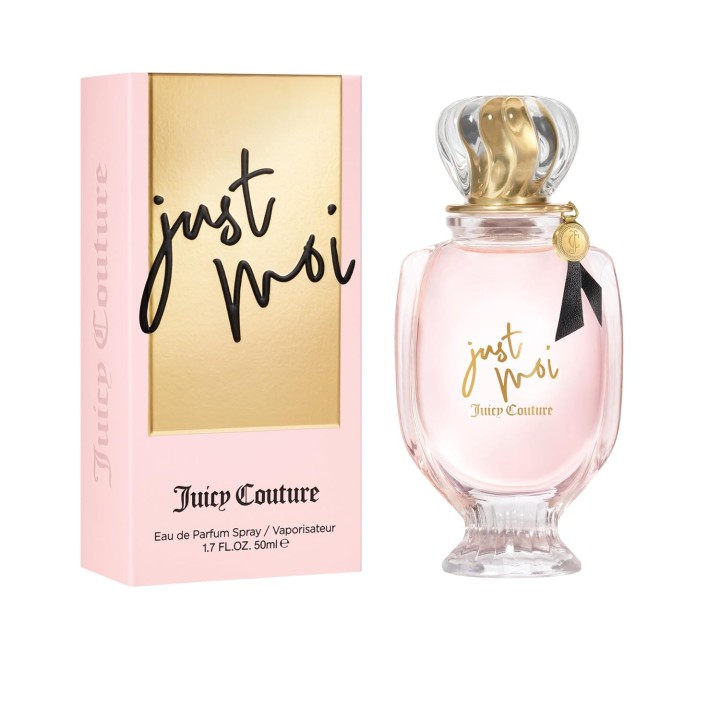 Juicy Couture Just Moi Eau de Parfum Spray for Women, Amber Vanilla Perfume with Cacao Blossom, Magnolia & Musk, Long-Lasting Scent 50ML