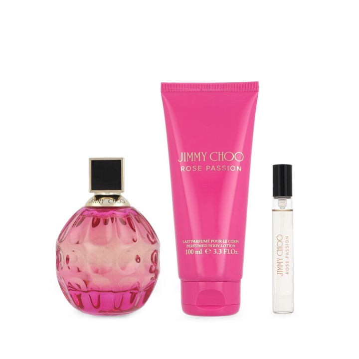 Jimmy Choo Ladies Rose Passion 3pcs EDP Gift Set Fragrances