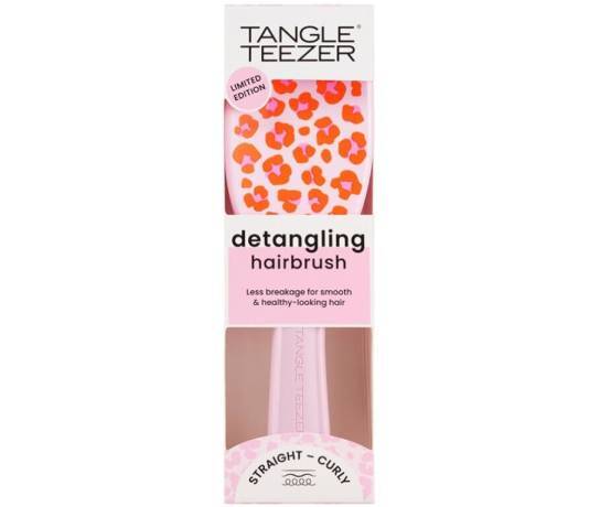 Tangle Teezer Tangle Teezer The Ultimate Detangler Vibrant Leopard Printed-Hair Brush in Pink Color with Leopard, 1pc