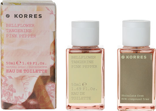 Korres Eau de Toilette Bellflower, Tangerine & Pink Pepper, Women's Perfume 50ml