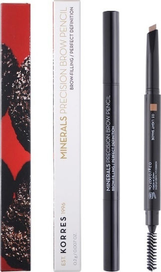 Korres Minerals Precision Eyebrow Pencil 03 Light Shade