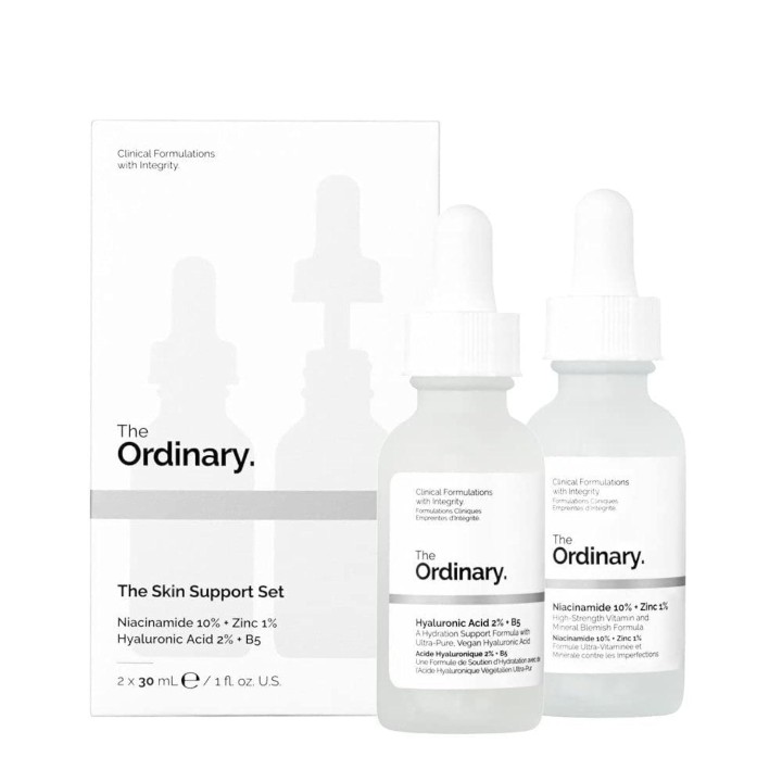 The Ordinary | Skin Care Set Niacinamide 10% + Zinc 1% - 30ml & V2 Next gen hyaluronic acid 2% + B5 - 30ml