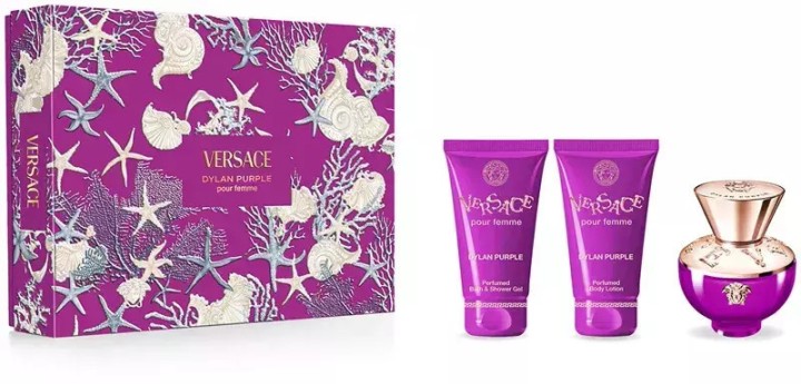 Versace Purple Women's Set with Eau de Parfum 50ml + Shower Gel 50ml + Body Lotion 50ml