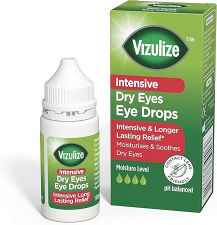 Vizulize Intensive (Dry Eyes) Eye Drops, 10ml (Special Offer 1+1)