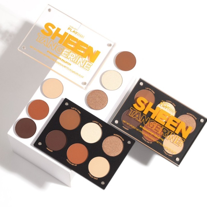 Inglot PLAYINN Sheen Tangerine Eye Shadow Palette