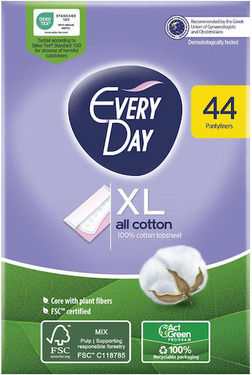 Every Day All Cotton Extra Long Pantyliners 44pcs