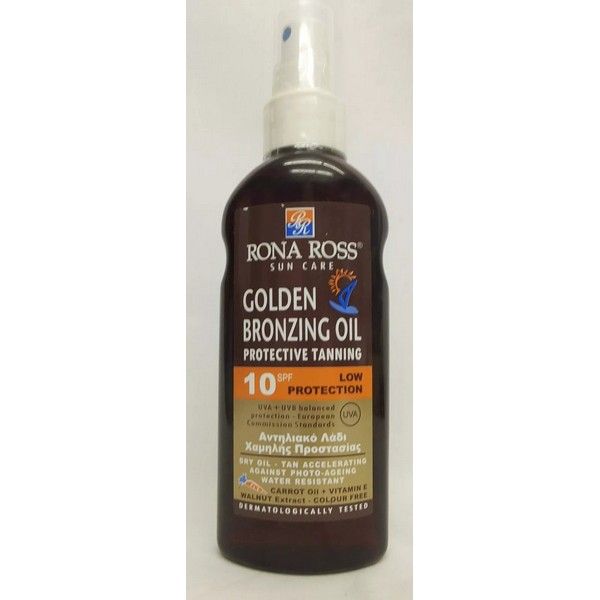 Rona Ross Golden Bronzing SPF10 Tanning Oil 150ml