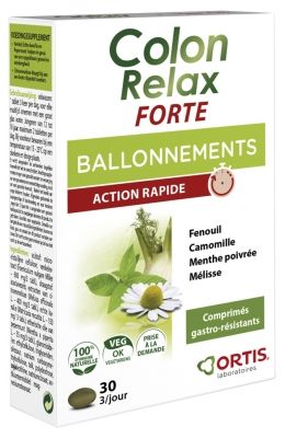 Ortis Colon Relax Forte Bloating 30 Tablets