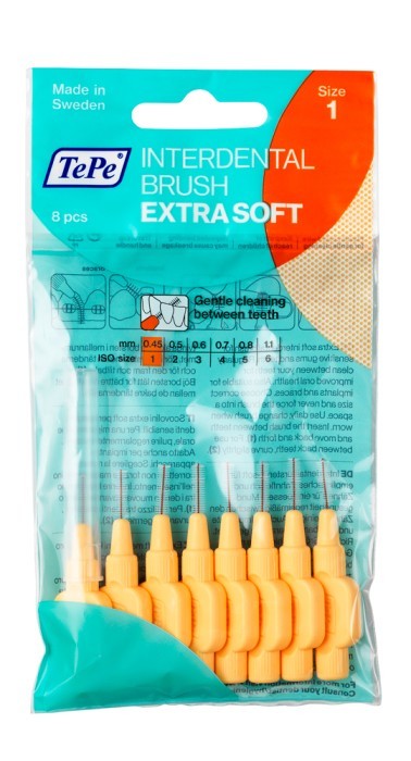 Tepe Interdental Extra Soft Brush 0.45mm x8
