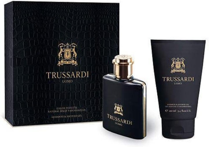 Trussardi Uomo For Men Eau De Toilette 50Ml+100Ml Shower Gel Travel Set