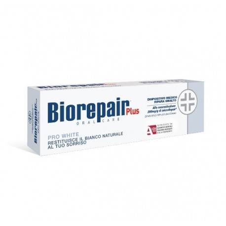 Biorepair Plus Pro White Toothpaste To Remove Surface Pigmentation 75 Ml