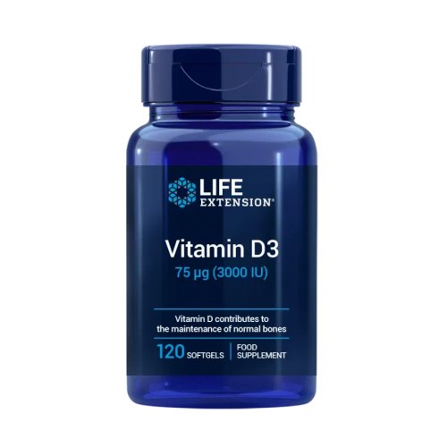 LIFE EXTENSION VITAMIN D3 3000 IU 120 SOFTGELS EU