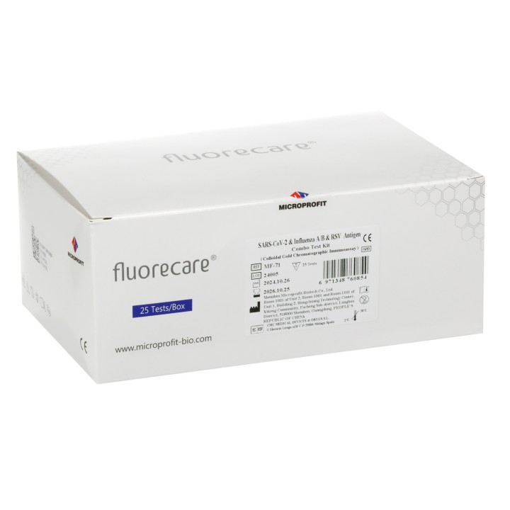 Fluorecare 4+1 Sars Cov 2 & Influenza A/B RSV – test kit, SARS-Cov-2, influenza, RSV