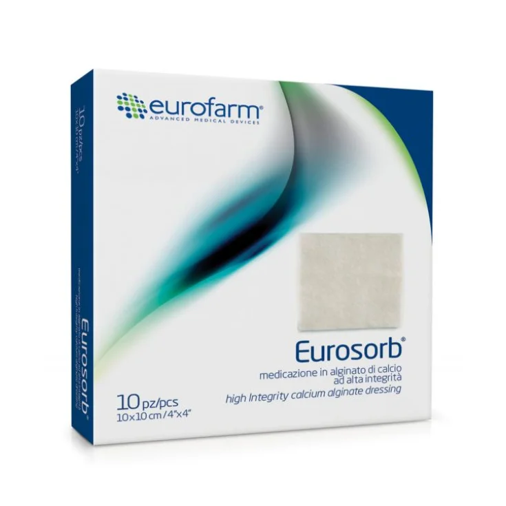 EUROSORB CALCIUM ALGINATE FIBRES Medical Dressing 5X5CM