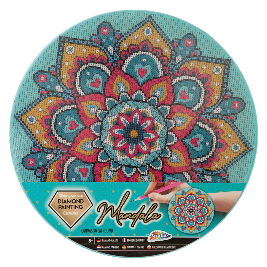 diamond painting on board round 30cm- mandala