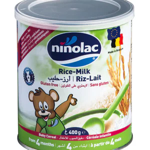 Ninolac Rice – Milk Vanillia Gluten Free, Powder, 200g x 4m+ Baby Milk