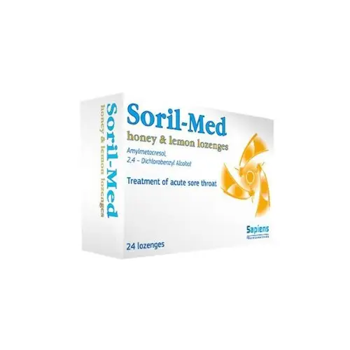 SORIL-MED LOZENGES HONEY&LEMON 24X
