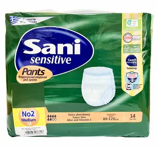 Sani Sensitive Pants No 2 Medium 14Pcs