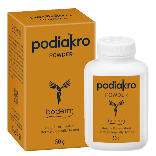 Boderm Podiakro Foot Powder Miconazole Nitrate 2% WW Calamine 10% WW