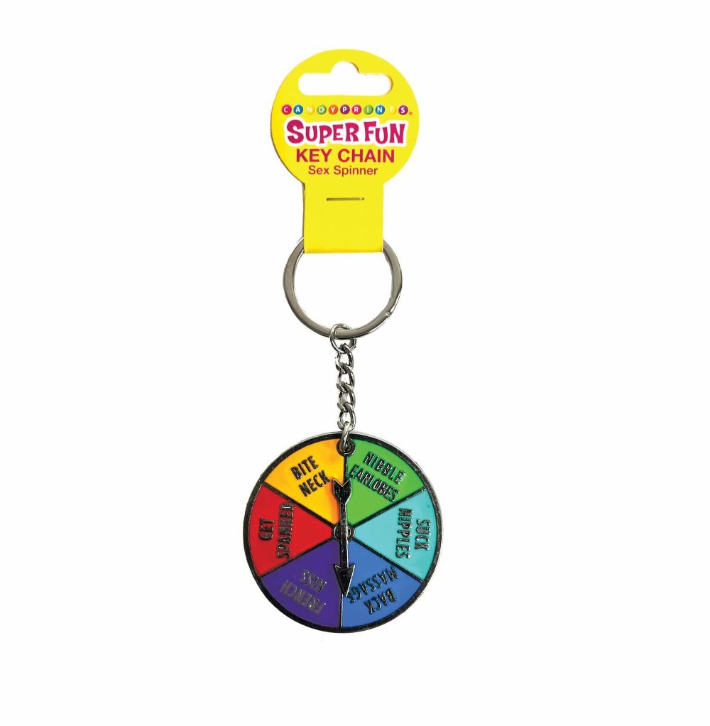 SUPER FUN SEX SPINNER KEYRING