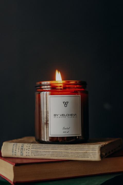 Santal Aroma Candle L - 500ml - 60 Hours