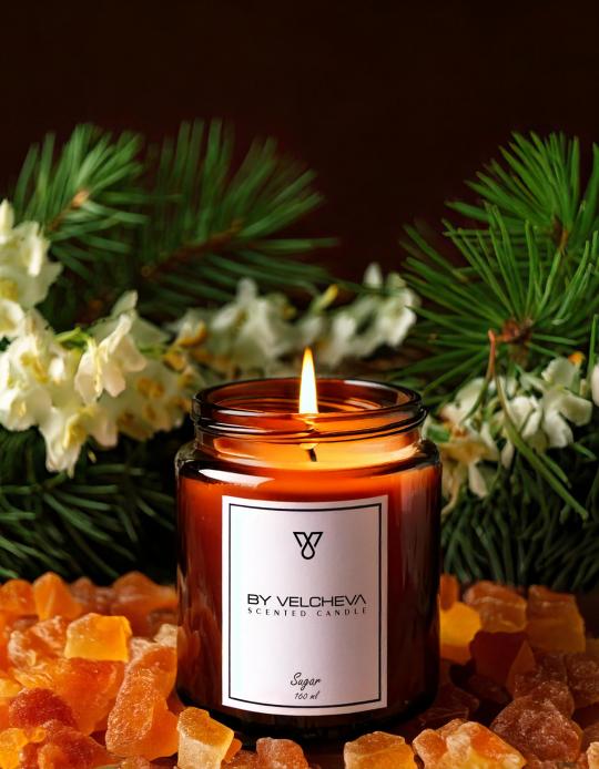 Sugar Aroma Candle L - 500ml - 60 Hours