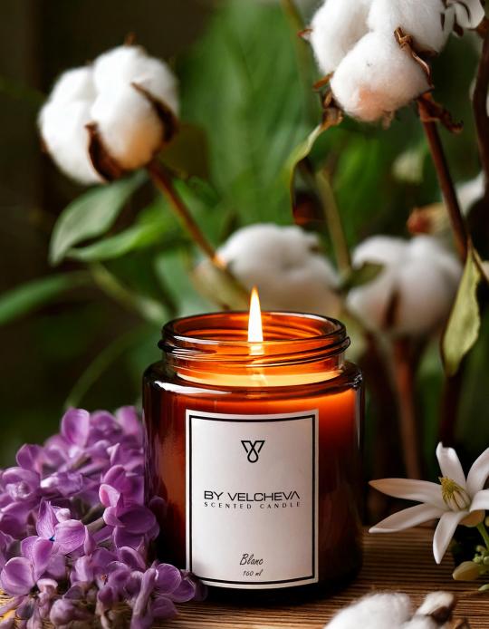 Blanc Aroma Candle L - 500ml - 60 Hours