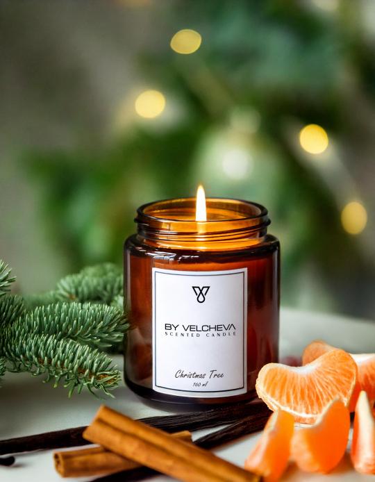 Christmas Tree Aroma Candle L - 500ml - 60 Hours