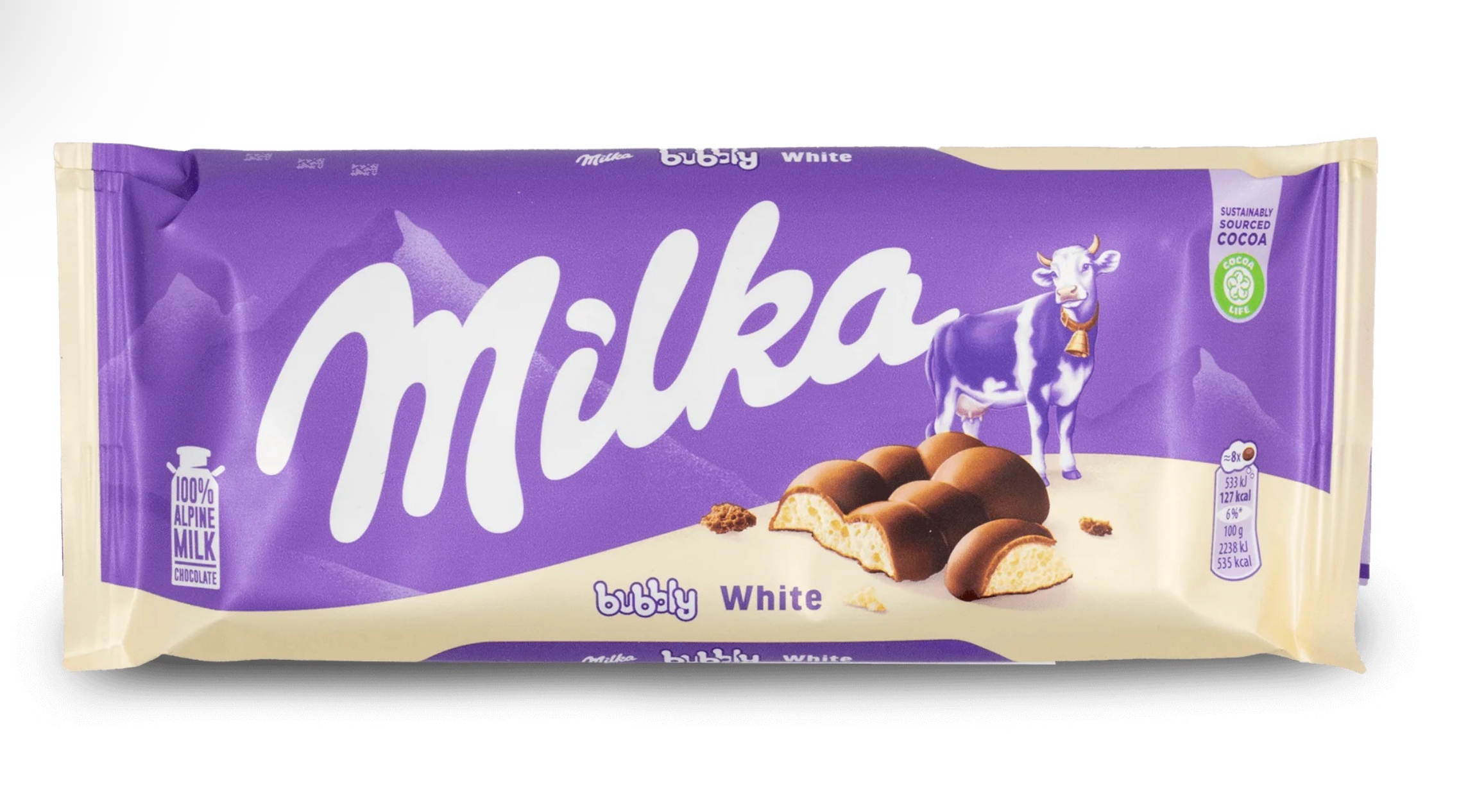 MILKA Bubbly White 100G