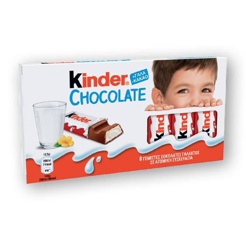 KINDER Chocolate x8 Bars 100G