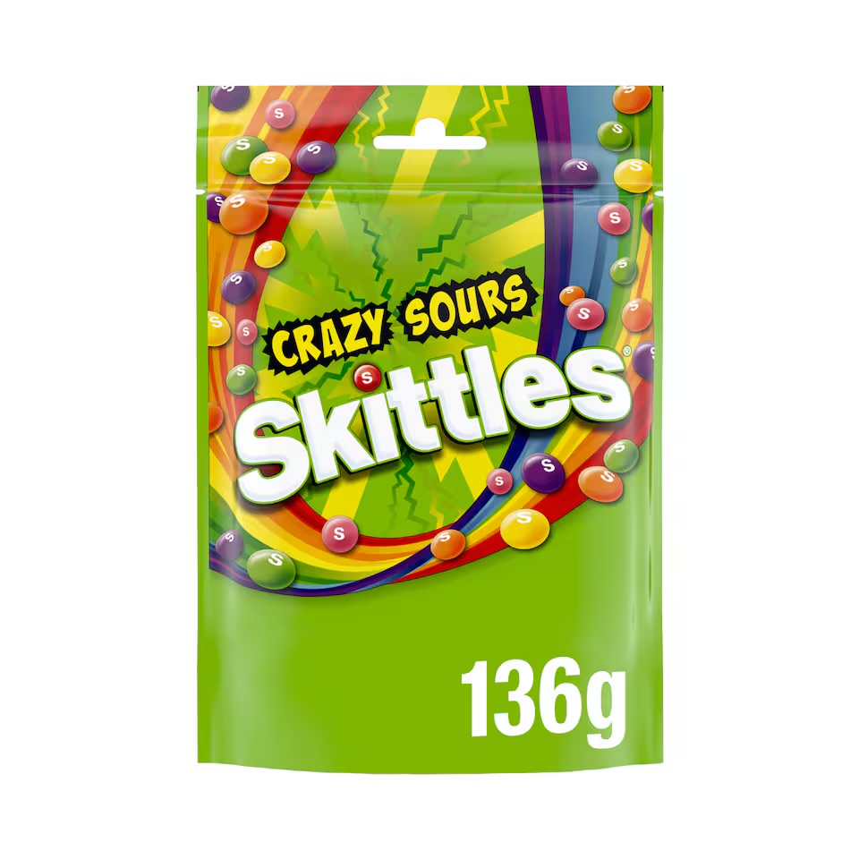 SKITTLES Crazy Sour 136G