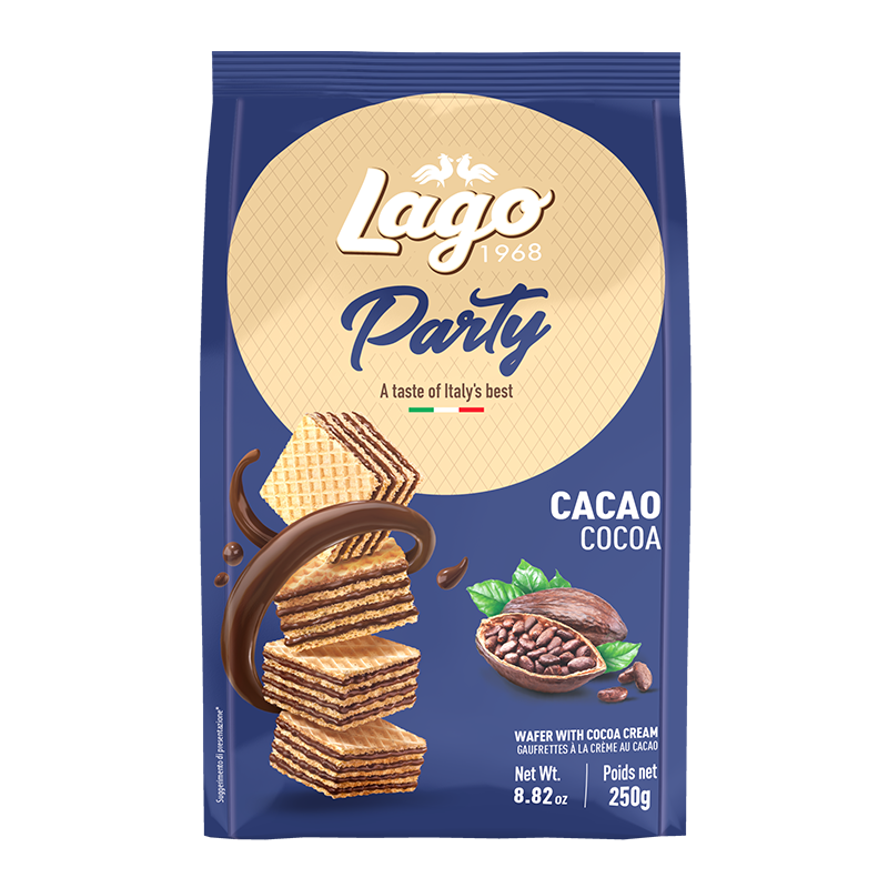 LAGO Party Wafer Cacao 250G