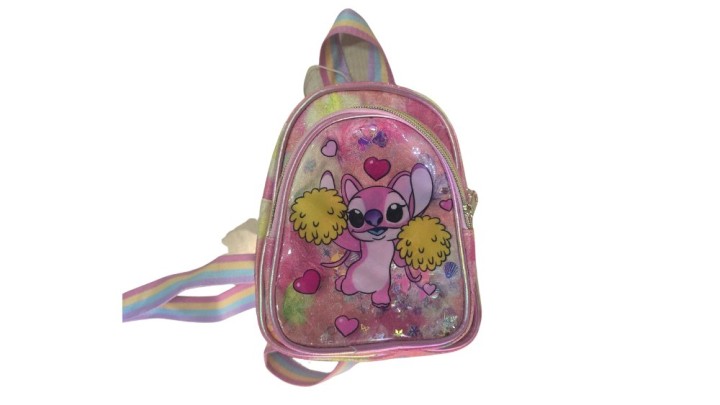 Kids Mini Backpack – Angel Design (Pink Glitter)